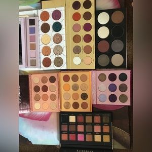 9 palettes Tati Beauty, Dominique, saucebox, colourpop, coloured raine